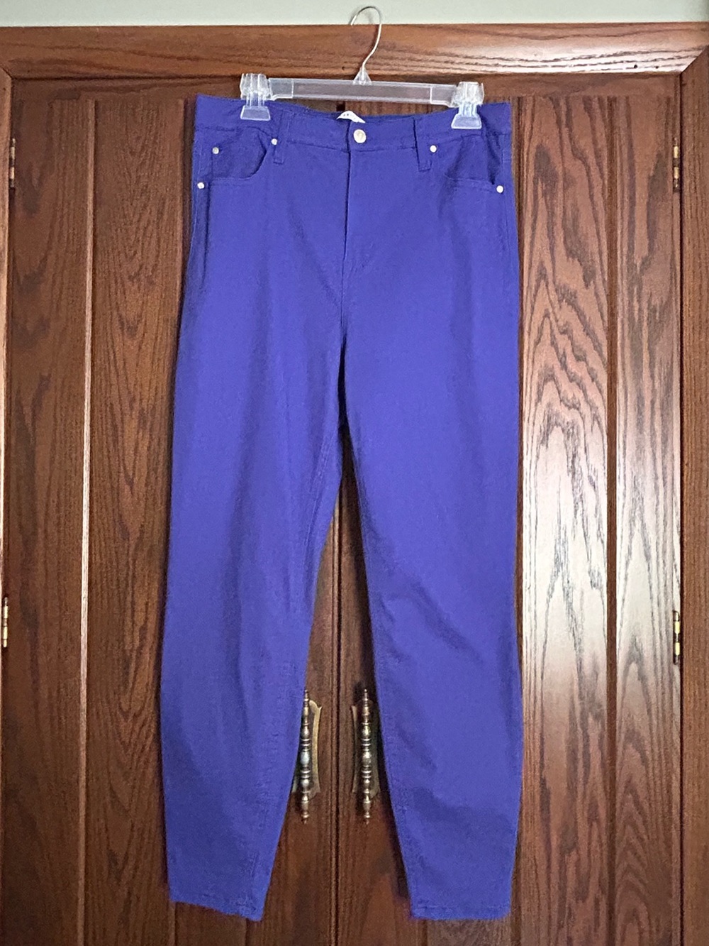 Celebrity Pink Deep Purple High-Rise Pants, Size 13/31, New Without Tags